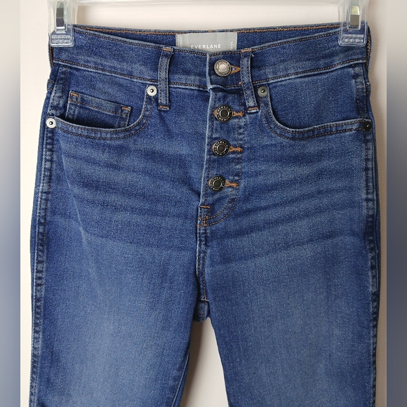 Everlane Denim The Vintage Button up Ankle Skinny Jean Size 23 nwot EUC - Picture 3 of 9